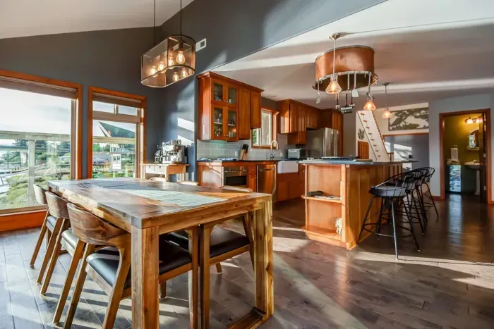 Kitchen with plenty of natural light