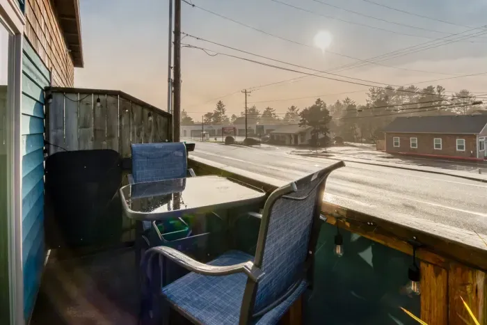 Bistro Table on the Deck