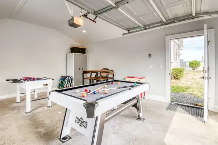 Pool Table and Foosball in Gameroom