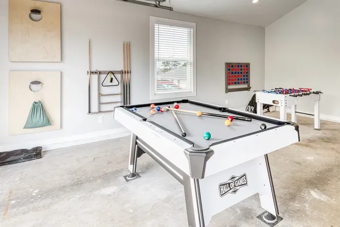 Small Pool Table in Gameroom