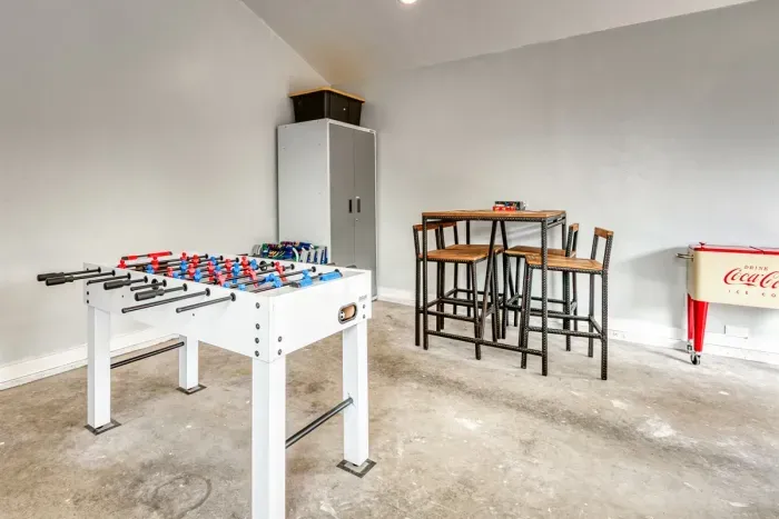 Foosball Table and Sitting Area
