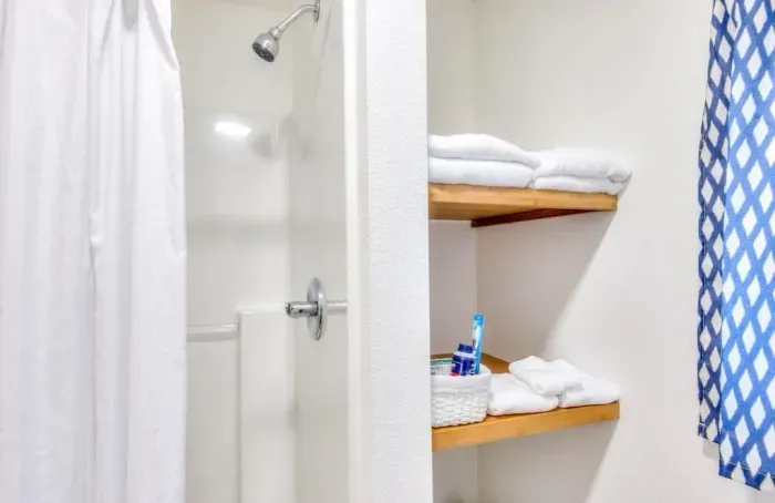 Step in Shower Stall.