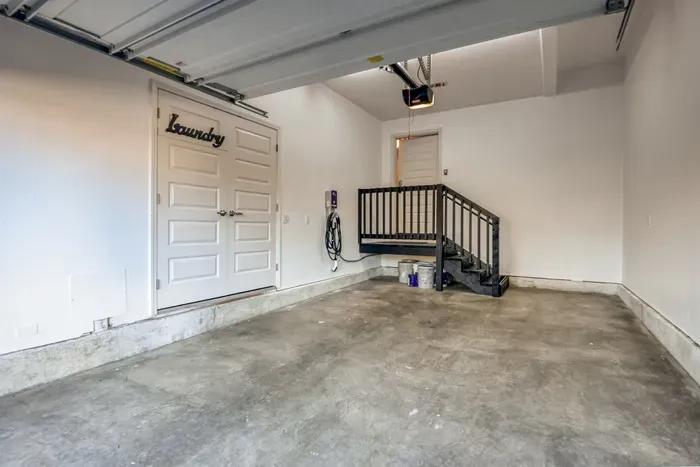 Garage with Laundry - EV Charging Available