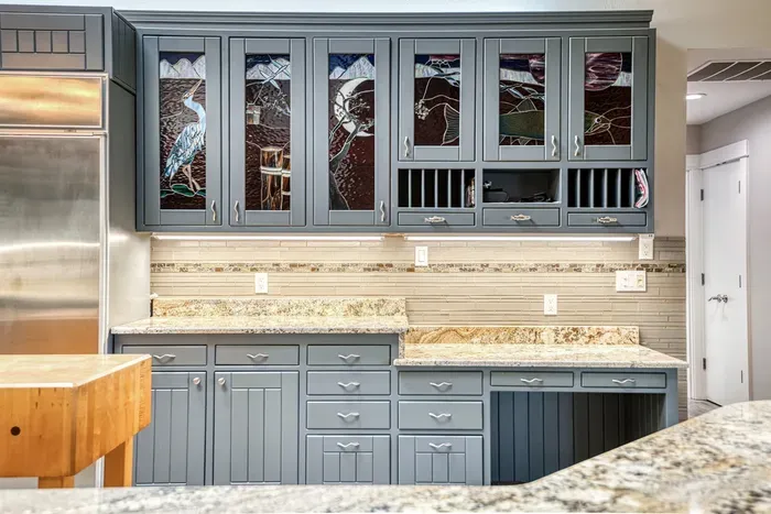 Stained Glass Kitchen Cabinets