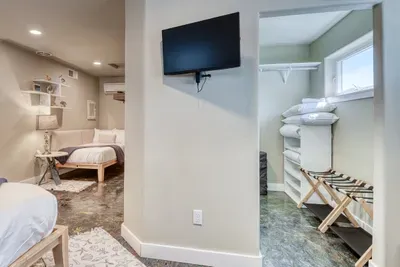 TV and Closet in Guest Bedroom