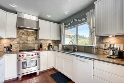 Wolf Gas Range and Sink Area