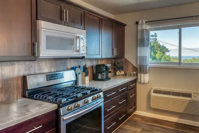 Kitchen also has an Ocean View