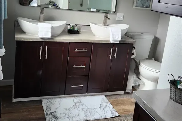 Master Bath Vanity and Toilet