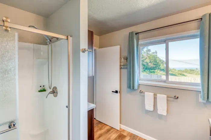 Master Bath with Shower and Ocean View