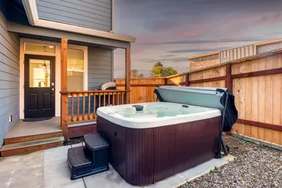 Privacy Fenced Hot Tub