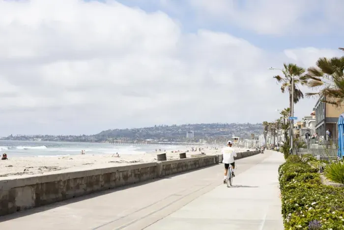 The mission beach boardwalk is just steps away from your home away from home! Walk down to shops, restaurants or attractions such as Belmont Park!