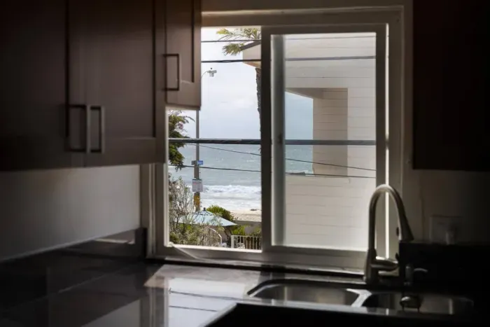 Enjoy the ocean view from the kitchen