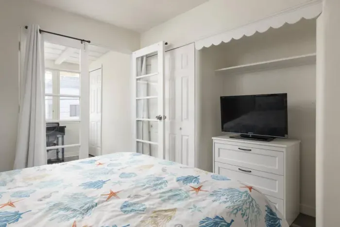 Bedroom 2 has a TV so you don't have to leave if you don't want to!