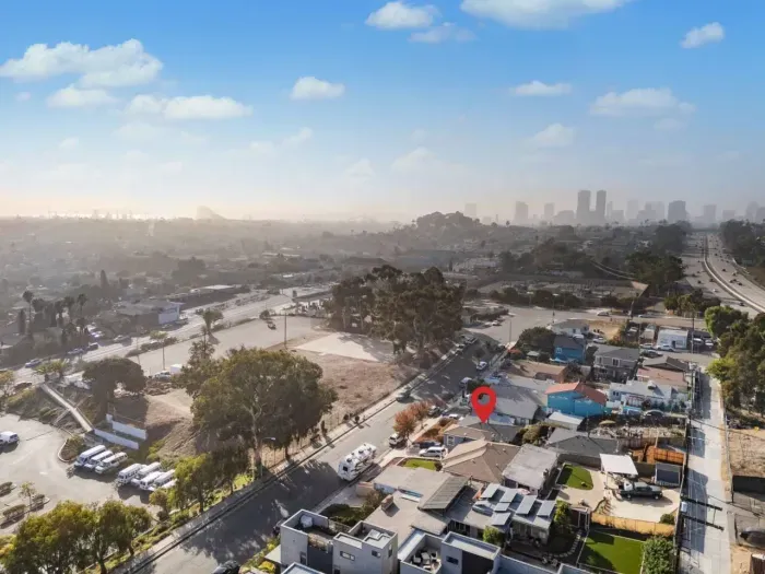 Stunning aerial view of property