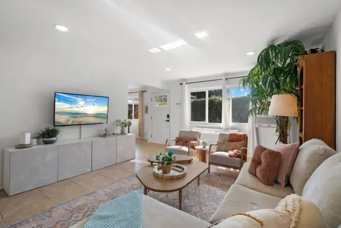 Bright cozy living room