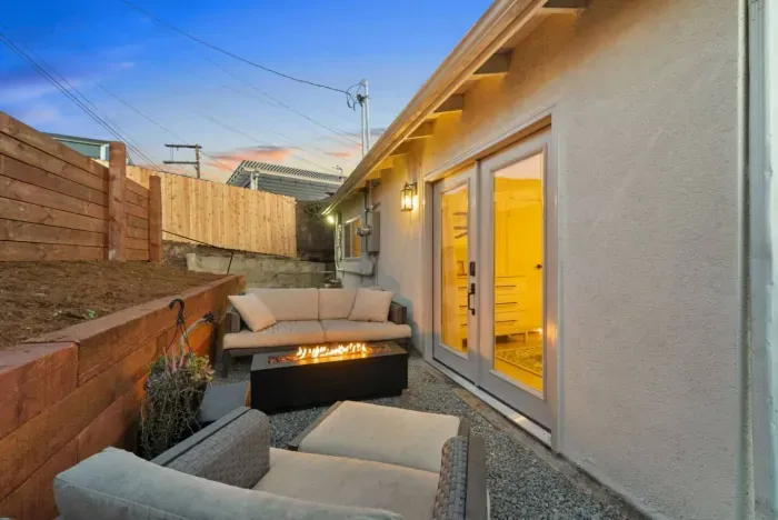 Firepit with comfy seating