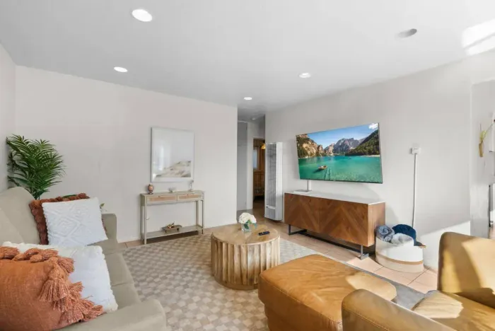 Cozy living room with TV