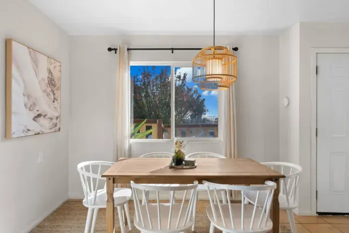 Dining area with seating for 6