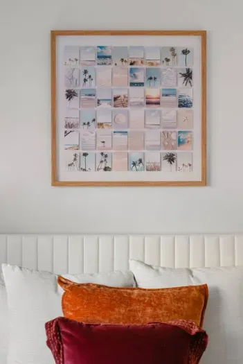 Cozy beach-themed decor