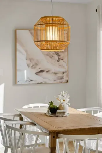 Stylish dining area for gatherings.