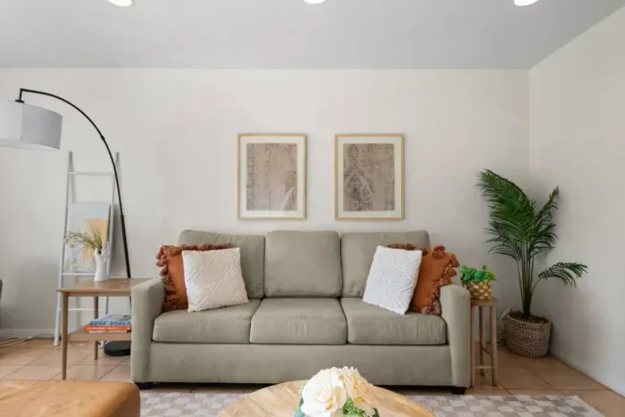 Comfortable and stylish sofa seating.