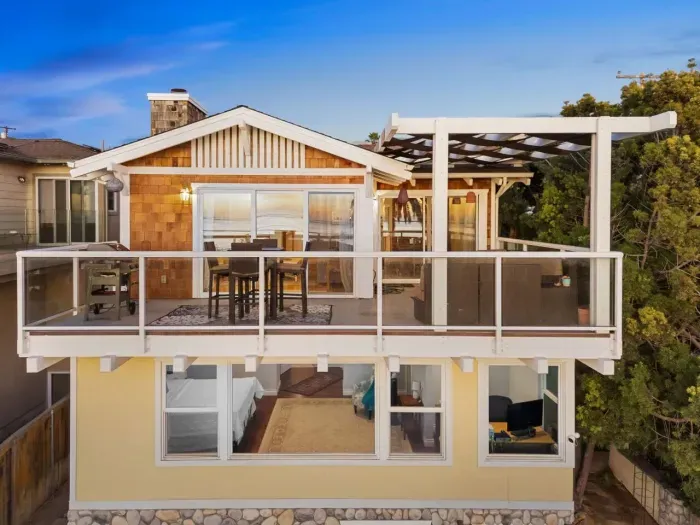 Private deck with easy access from the bedroom for relaxation.