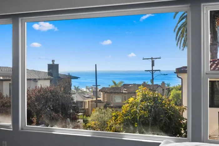 Bedroom 1 with stunning ocean views