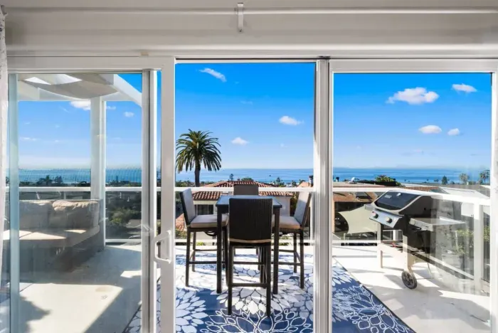 Serene balcony sunrise views