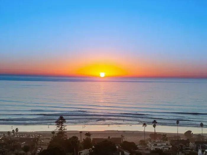 Sunset with stunning ocean view