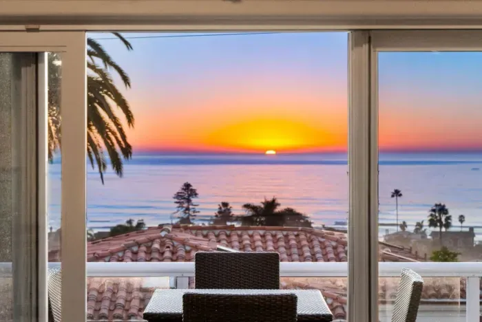 Beautiful sunset views included