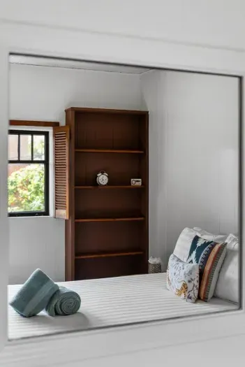 Bright and simple retreat with thoughtful touches for a restful stay.