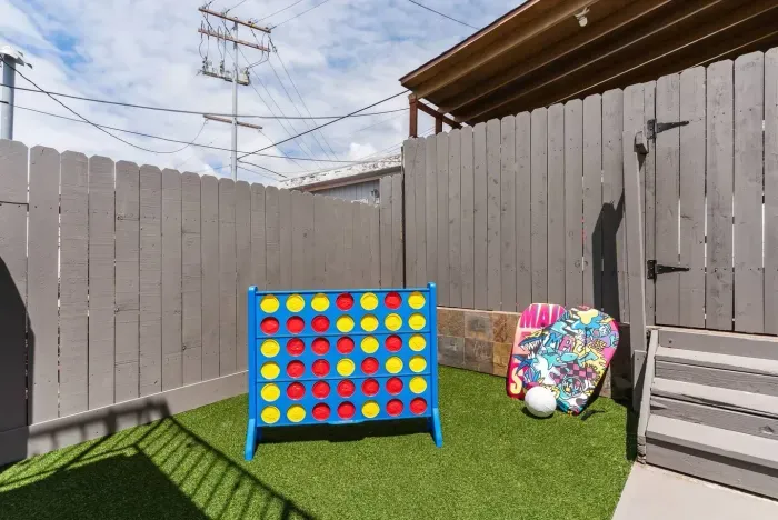 Giant connect-four and yard games for all ages.