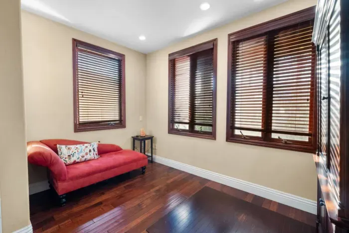 Comfortable couch for lounging and relaxation.