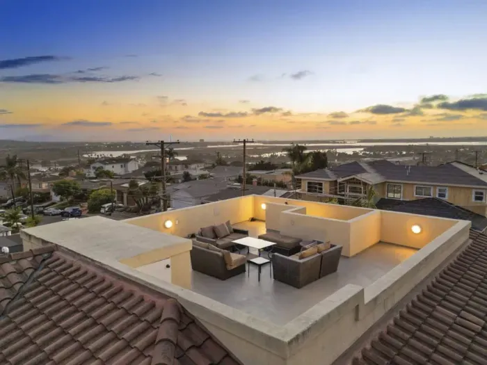 Scenic roof deck with stunning views.