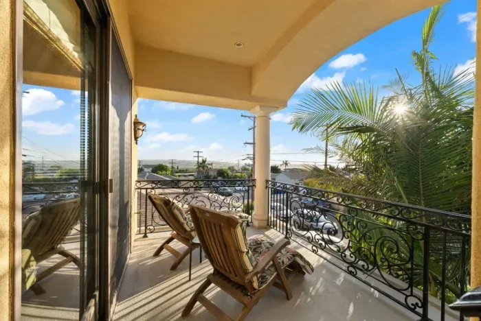 Additional balcony for relaxing and unwinding.