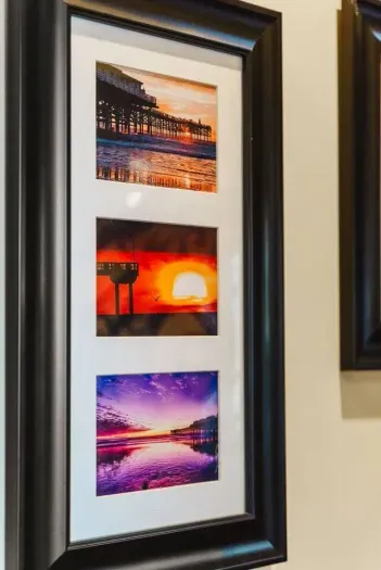 Elegant paintings and decor enhance the ambiance.