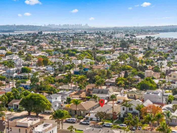 Hillside panorama with beach beyond