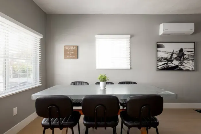 Dining table with seating for 6