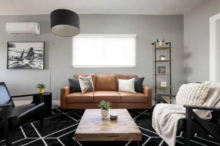 The living room with cozy vibes