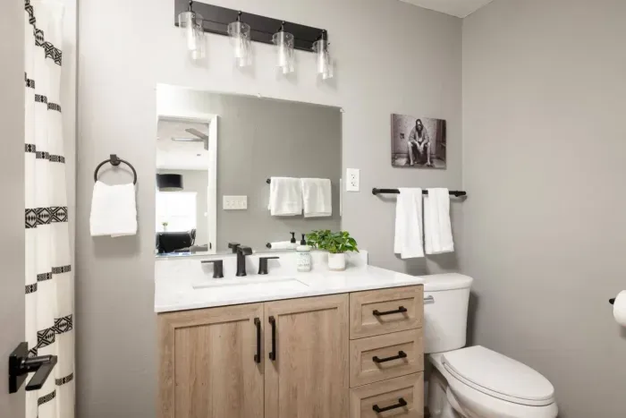 Bathroom that has been fully updated