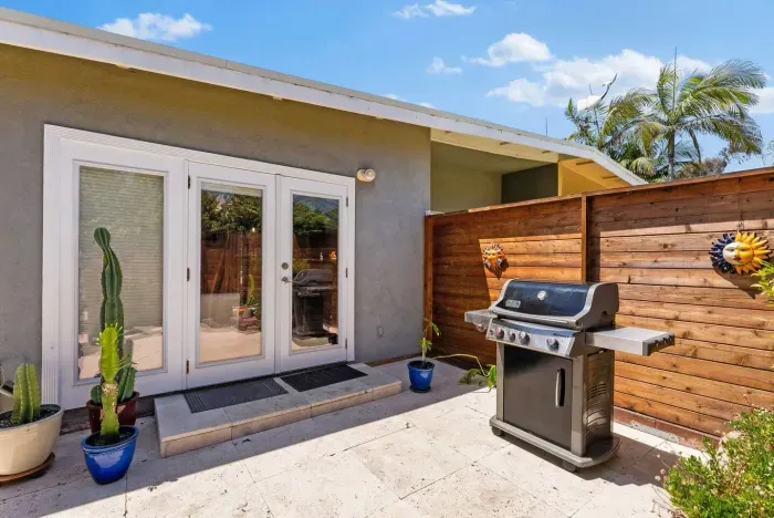 Fire up the grill —your private patio is perfect for outdoor dining under the San Diego sun.