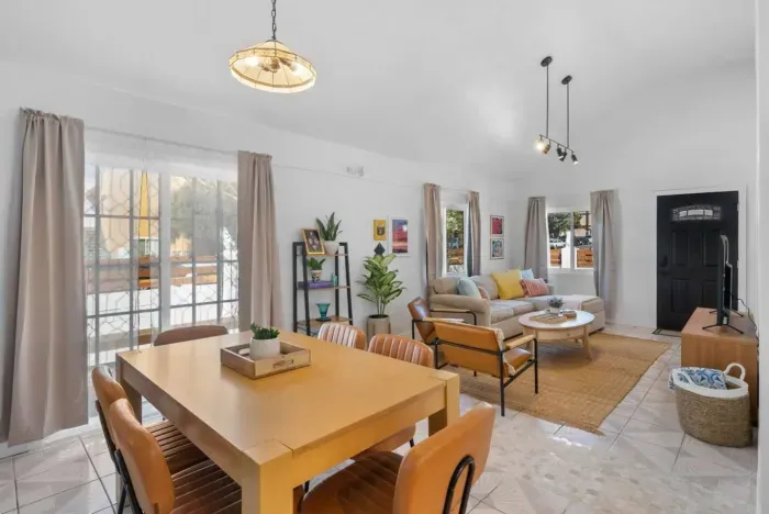 Stylish and cozy open-concept living space with plenty of natural light!