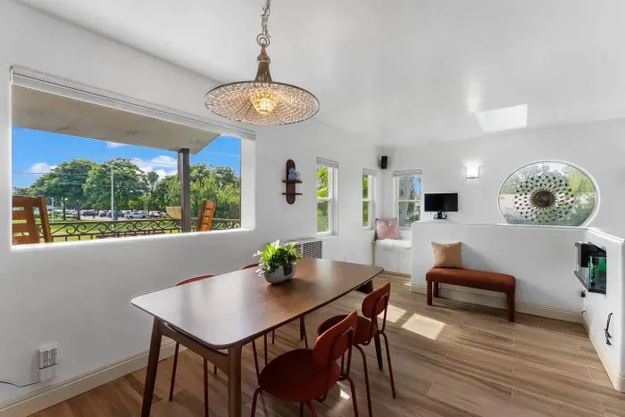 Bright dining space for shared meals.