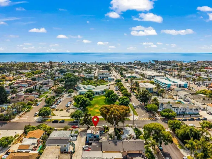 Home right across from a local park.