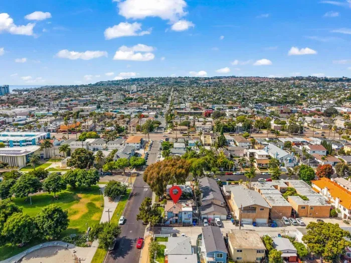 Home right across from a local park.