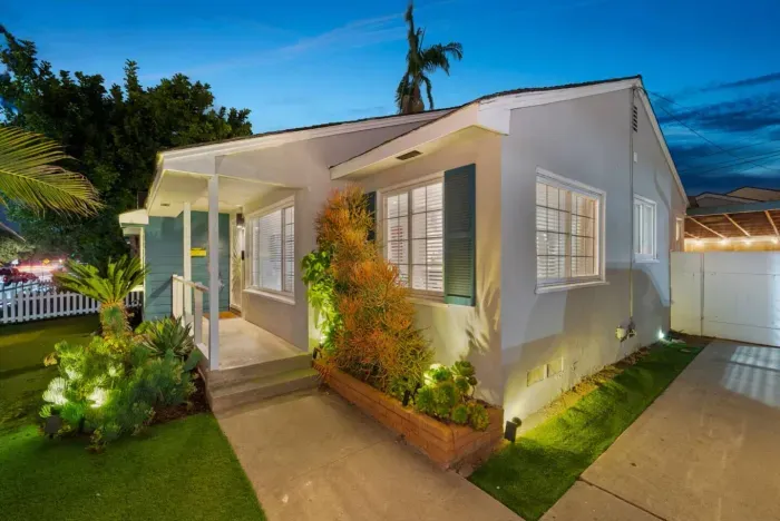 Charming home with beautiful evening lighting!