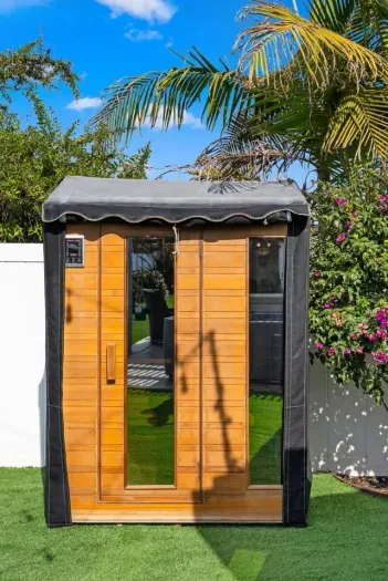 Relaxing private sauna experience.