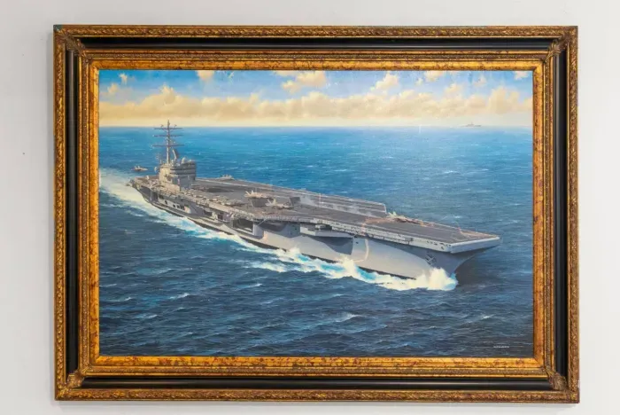 Navy ship painting