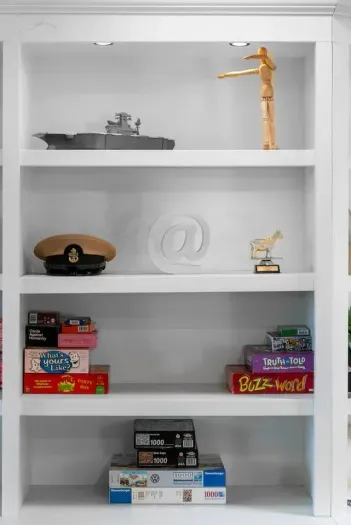 Coastal charm with nods to the Navy throughout