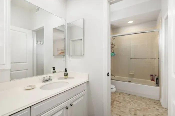 Bathroom 3 is upstairs